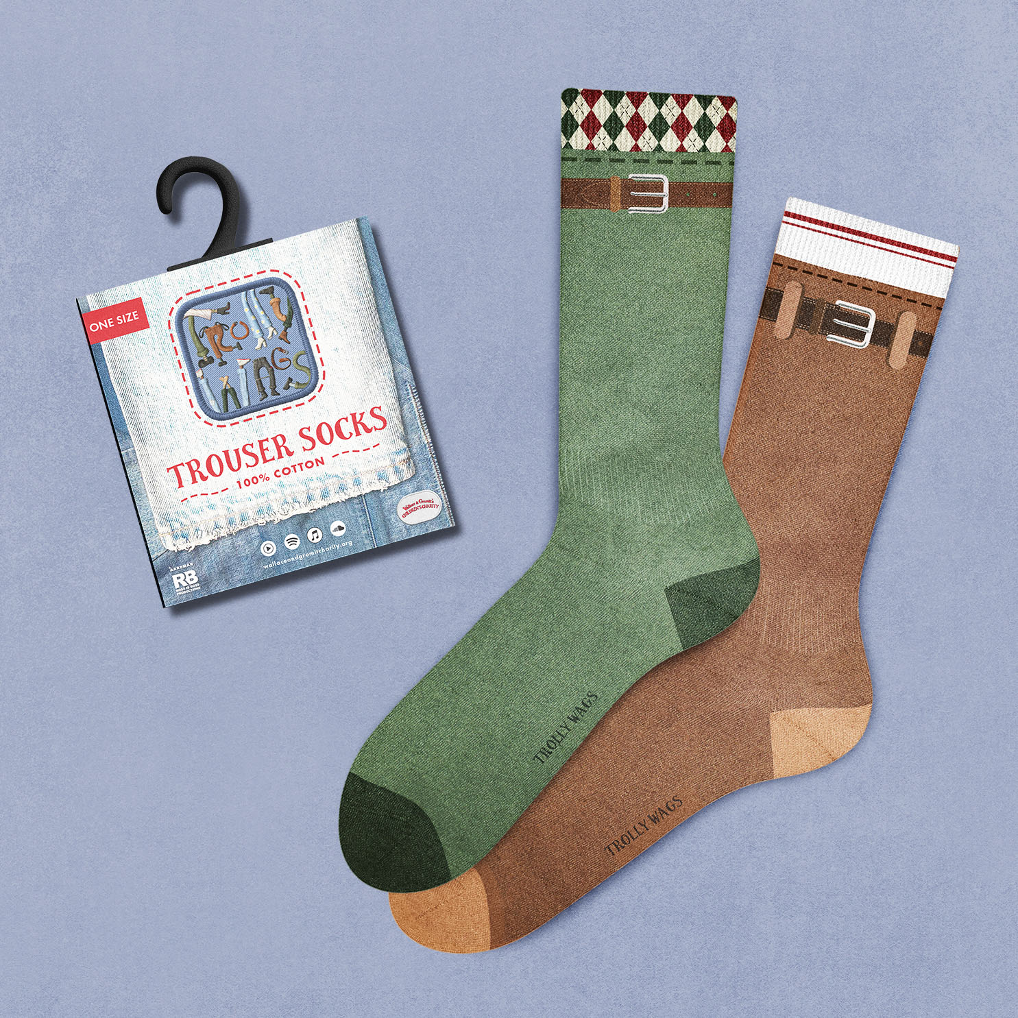 Trolly Wags Album Socks Merchandise