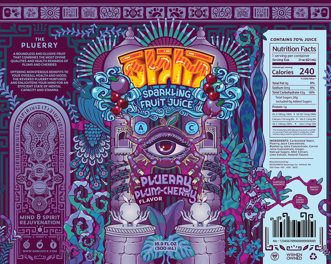 OHM Label Spread Pluerry Flavor